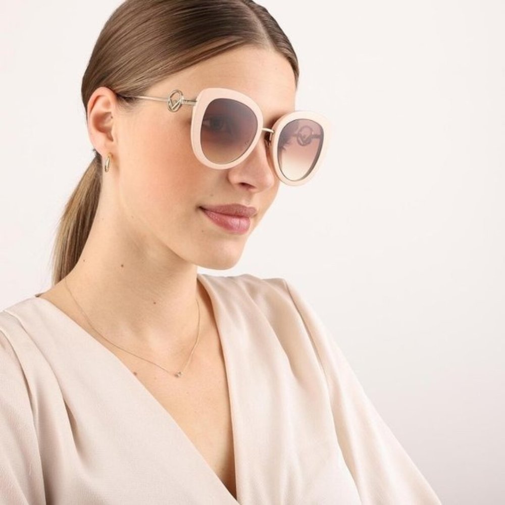 BRAND NEW FENDI FF0409/S FWMHA OVERSIZED SUNGLASSES - Picture 2 of 13